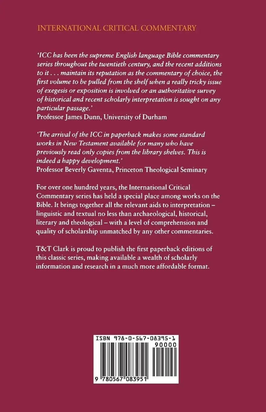 Rückseite: 9780567083951 | Acts | Volume 2: 15-28 | C. K. Barrett | Taschenbuch | Englisch | 2004
