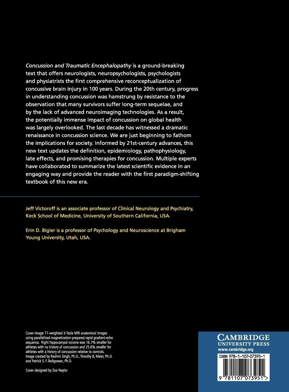 Rückseite: 9781107073951 | Concussion and Traumatic Encephalopathy | Jeff Victoroff (u. a.)