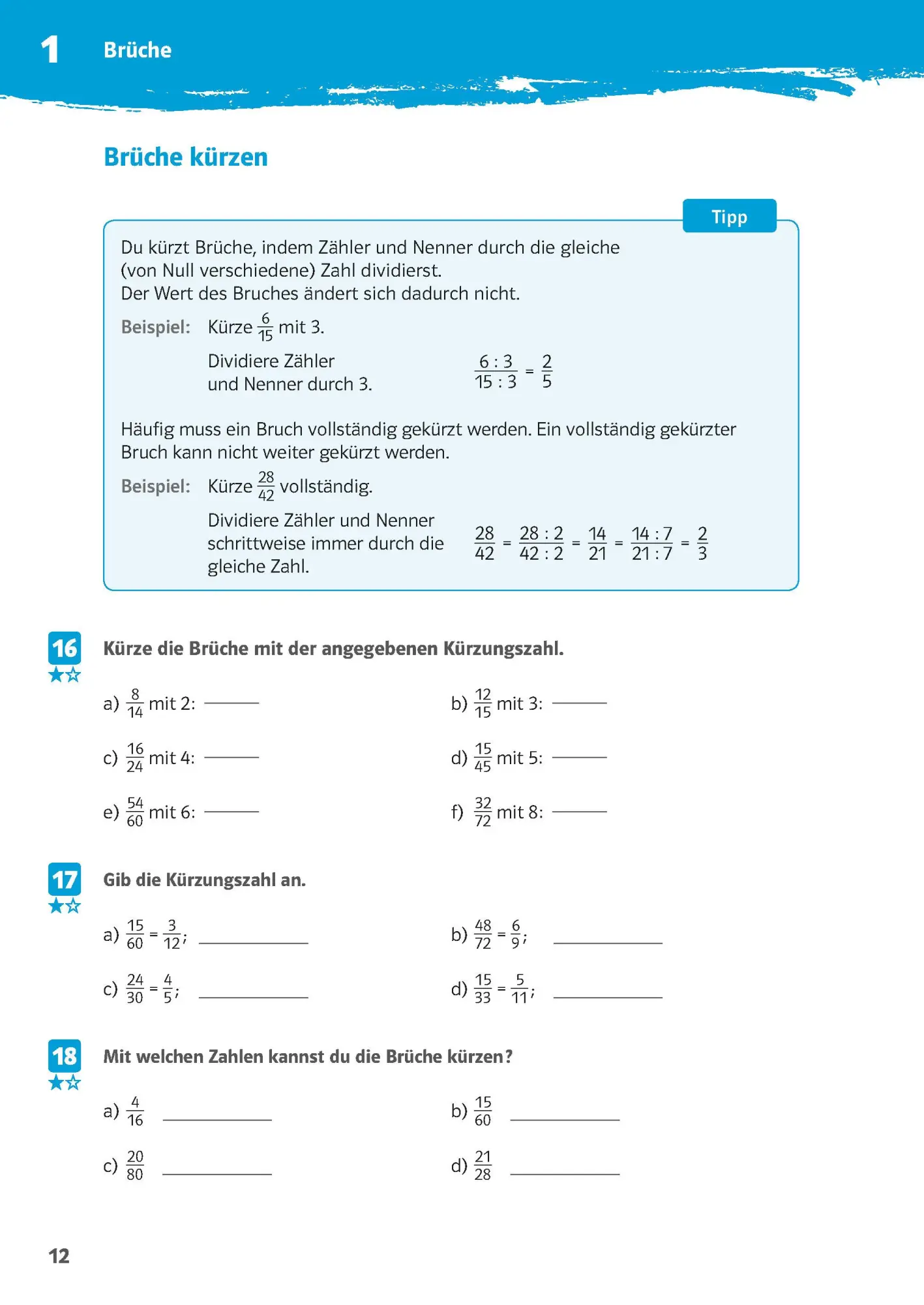 Bild: 9783129273951 | 10-Minuten-Training Rechnen mit Brüchen. Mathematik 5./6. Klasse