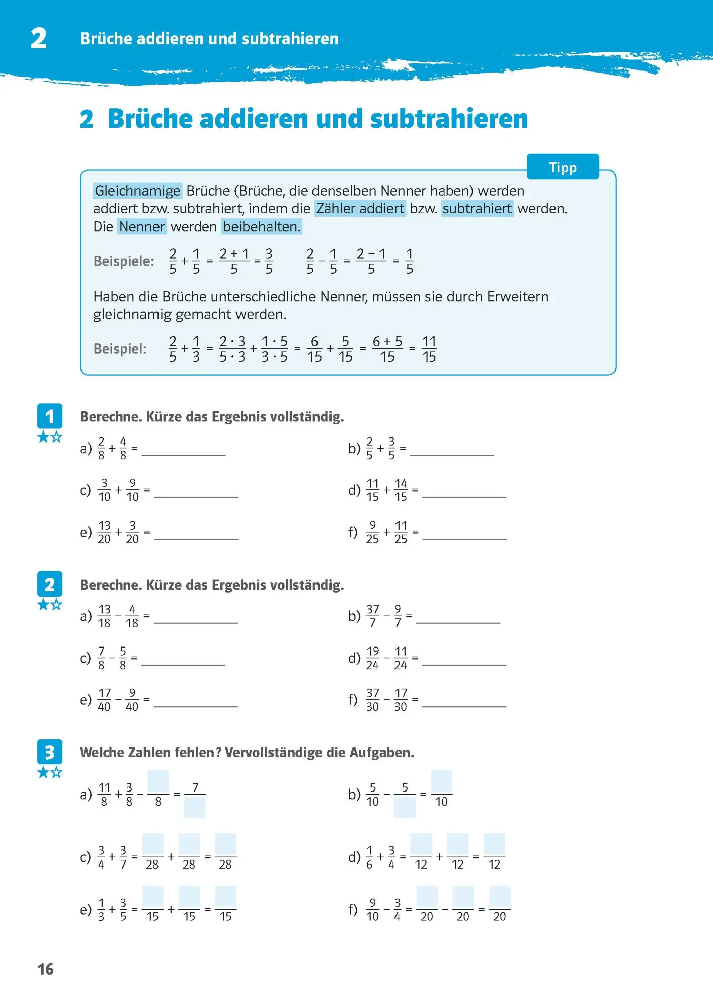 Bild: 9783129273951 | 10-Minuten-Training Rechnen mit Brüchen. Mathematik 5./6. Klasse