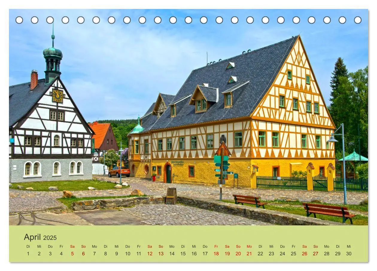 Bild: 9783435183951 | Das Erzgebirge Welterbe und Natur (Tischkalender 2025 DIN A5 quer),...