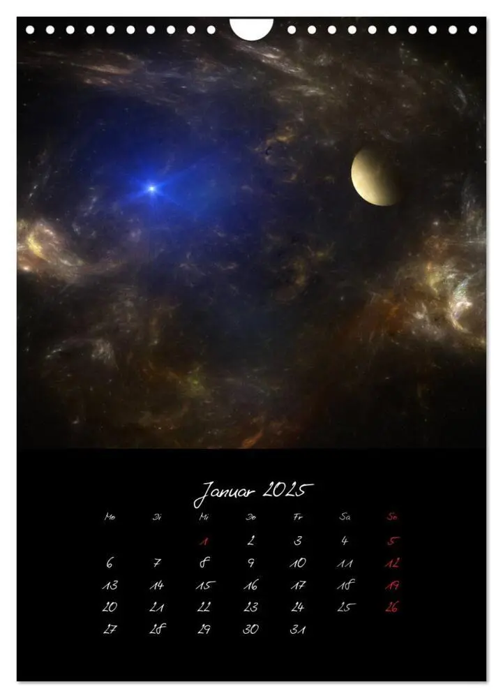 Bild: 9783457033951 | Die große Reise in dem Universum (Wandkalender 2025 DIN A4 hoch),...