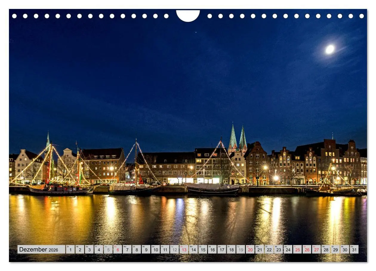 Bild: 9783457273951 | Hansestadt Lübeck (Wandkalender 2026 DIN A4 quer), CALVENDO...
