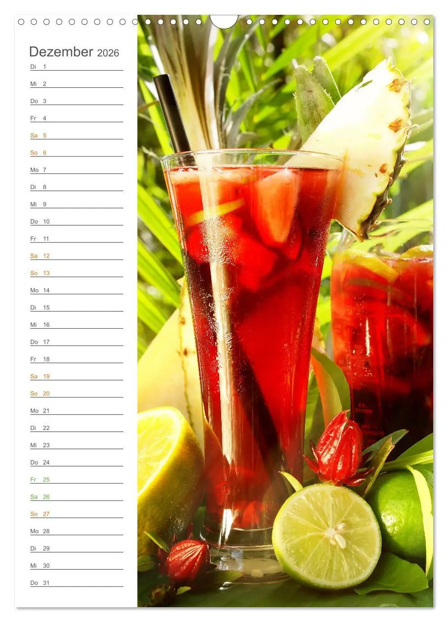 Bild: 9783516363951 | Tropical Cocktails - Erfrischend und fruchtig (Wandkalender 2026...