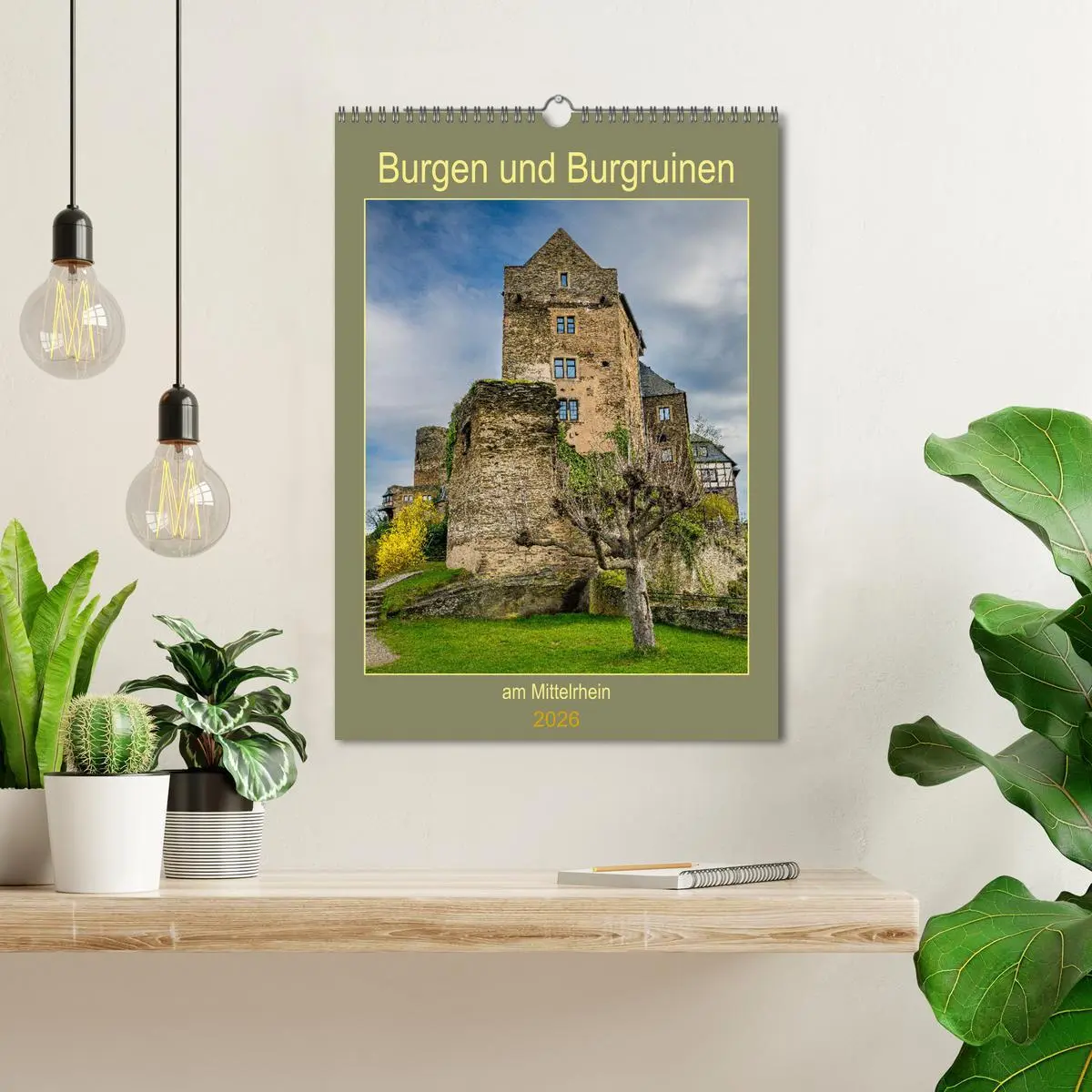 Bild: 9783516433951 | Burgen und Burgruinen am Mittelrhein (Wandkalender 2026 DIN A3...