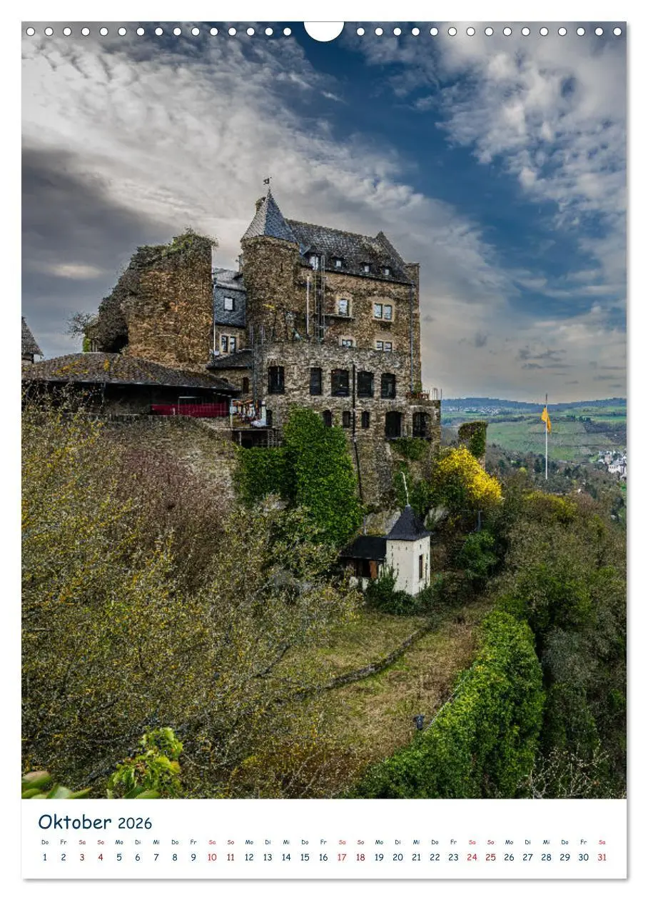 Bild: 9783516433951 | Burgen und Burgruinen am Mittelrhein (Wandkalender 2026 DIN A3...
