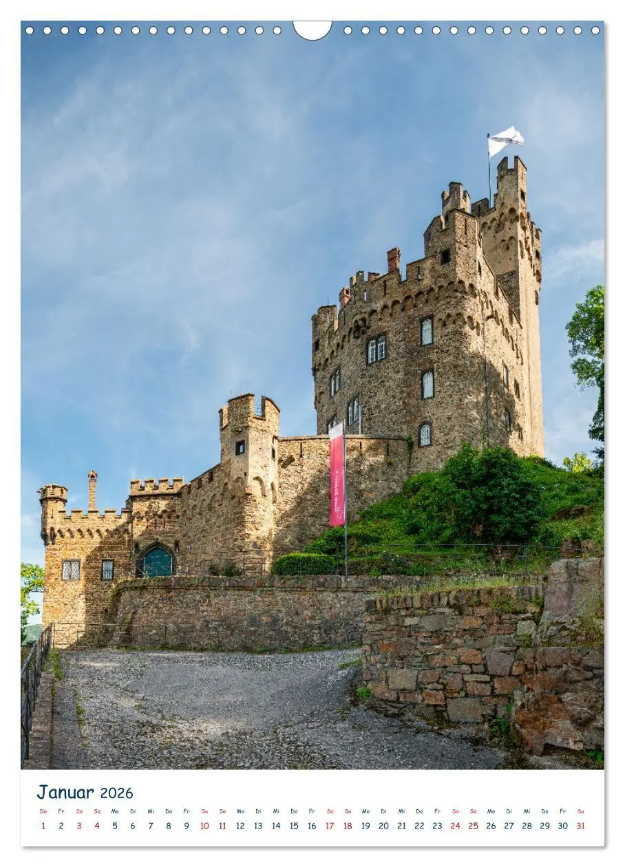 Bild: 9783516433951 | Burgen und Burgruinen am Mittelrhein (Wandkalender 2026 DIN A3...