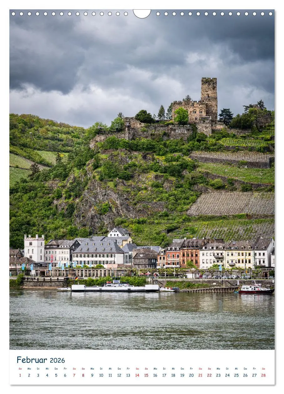Bild: 9783516433951 | Burgen und Burgruinen am Mittelrhein (Wandkalender 2026 DIN A3...