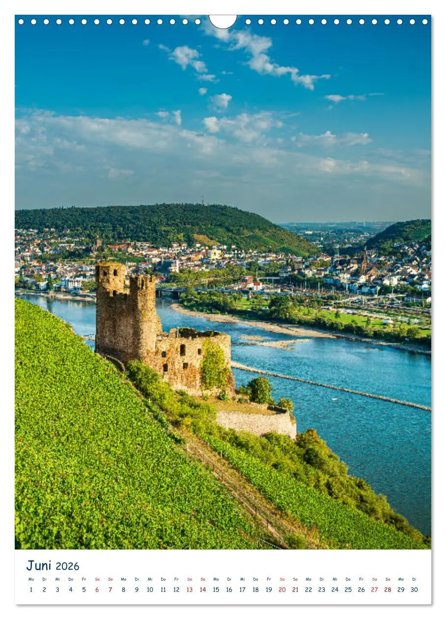 Bild: 9783516433951 | Burgen und Burgruinen am Mittelrhein (Wandkalender 2026 DIN A3...