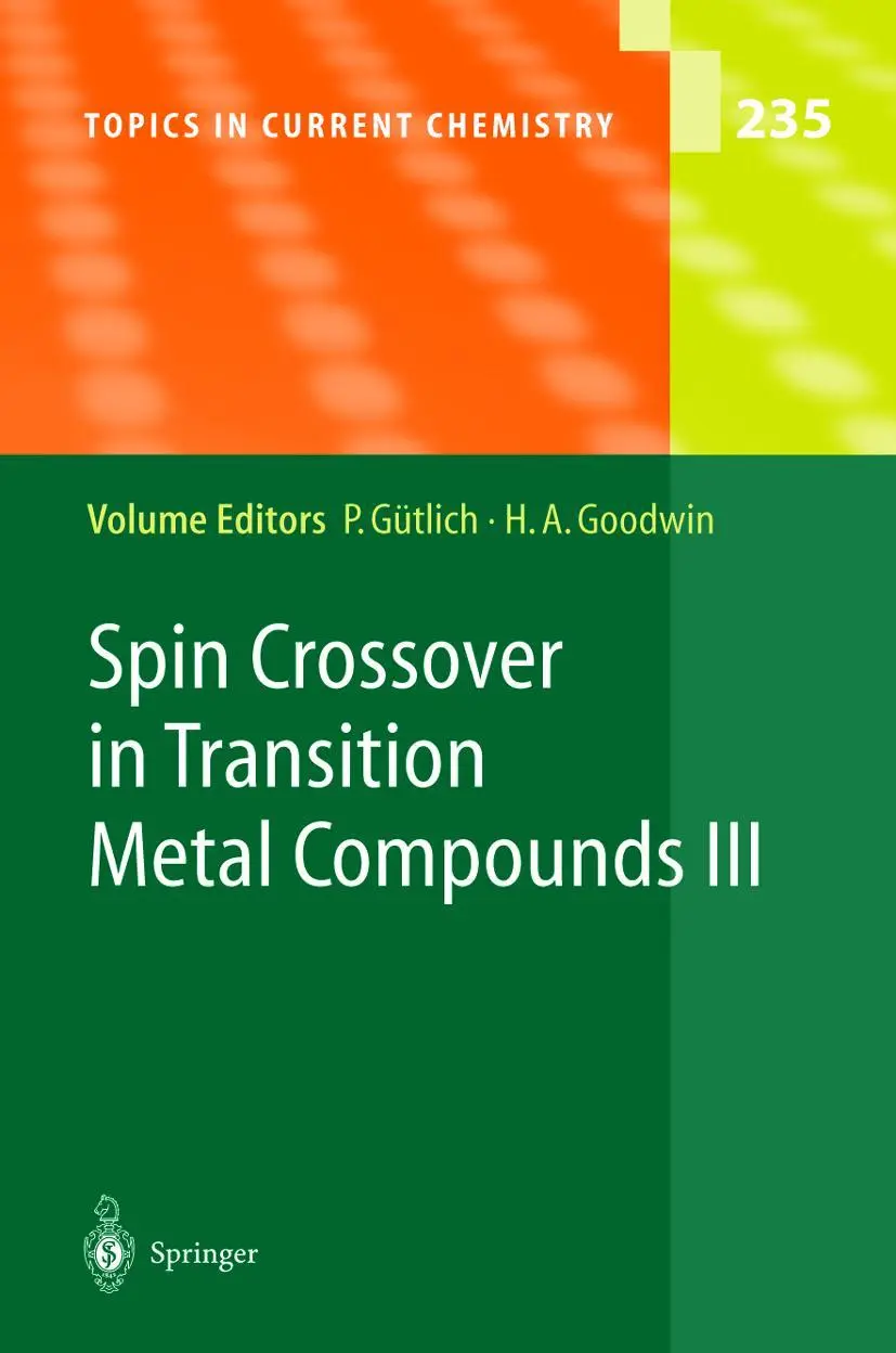 Cover: 9783540403951 | Spin Crossover in Transition Metal Compounds III | Goodwin (u. a.)