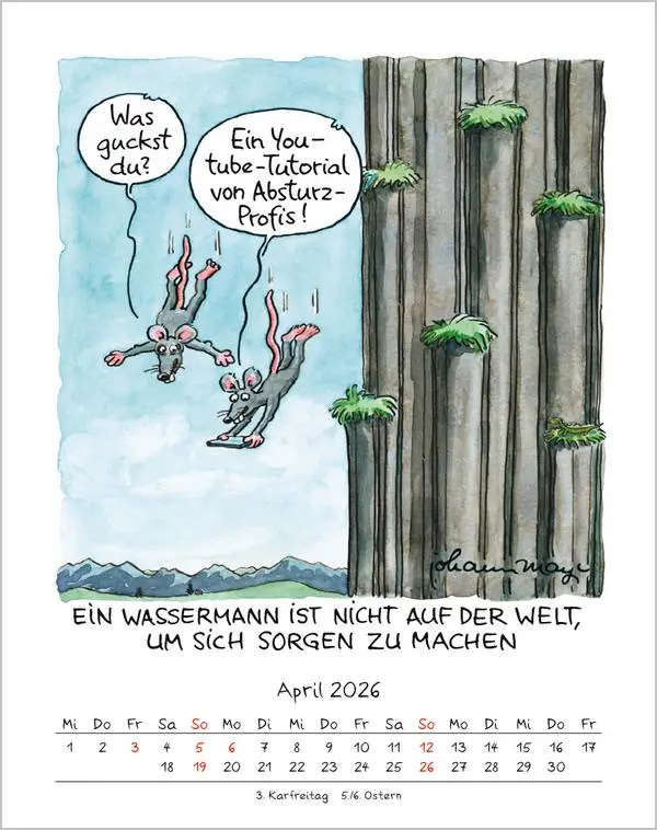 Bild: 9783731883951 | Wassermann 2026 | Verlag Korsch | Kalender | Spiralbindung | 13 S.