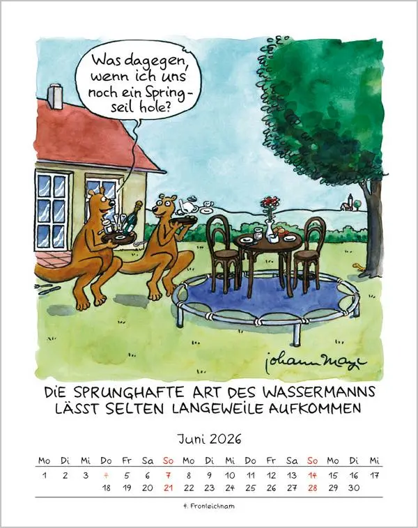 Bild: 9783731883951 | Wassermann 2026 | Verlag Korsch | Kalender | Spiralbindung | 13 S.