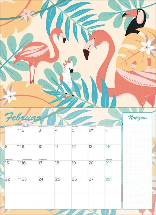 Bild: 9783819303951 | Tropisch druchs Jahr - Recyclingpapier 2027 | Verlag Korsch | Kalender