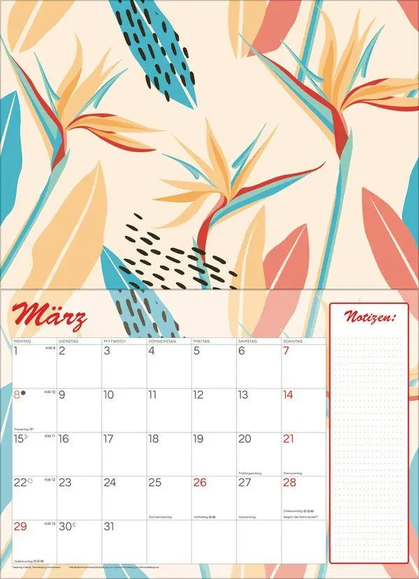 Bild: 9783819303951 | Tropisch druchs Jahr - Recyclingpapier 2027 | Verlag Korsch | Kalender