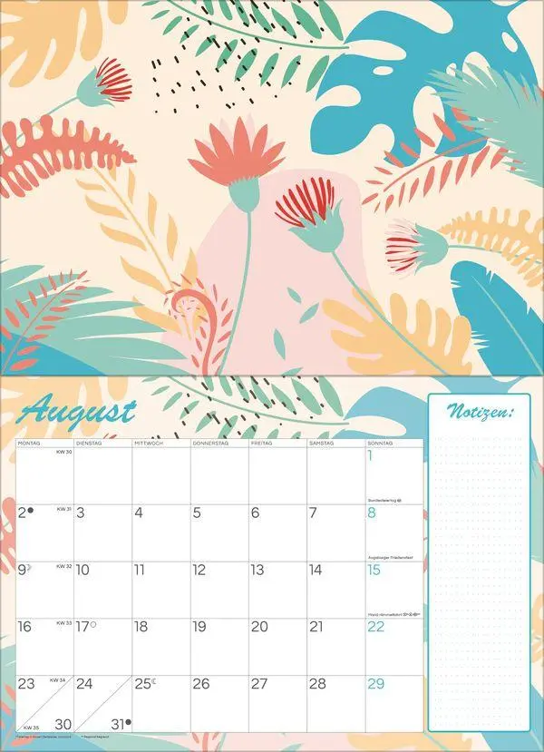 Bild: 9783819303951 | Tropisch druchs Jahr - Recyclingpapier 2027 | Verlag Korsch | Kalender