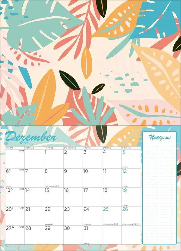 Bild: 9783819303951 | Tropisch druchs Jahr - Recyclingpapier 2027 | Verlag Korsch | Kalender