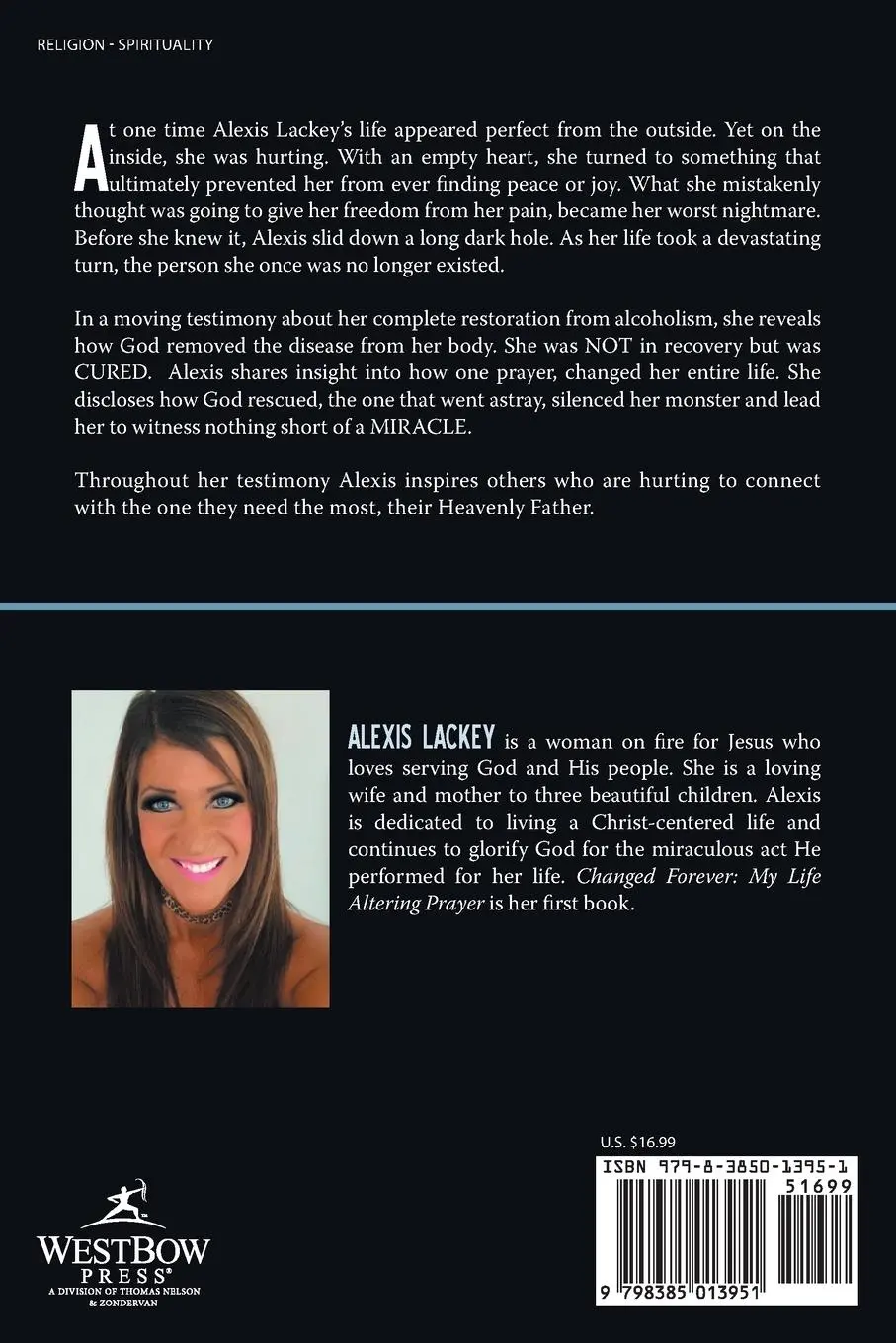 Rückseite: 9798385013951 | Changed Forever | My Life Altering Prayer | Alexis Lackey | Buch