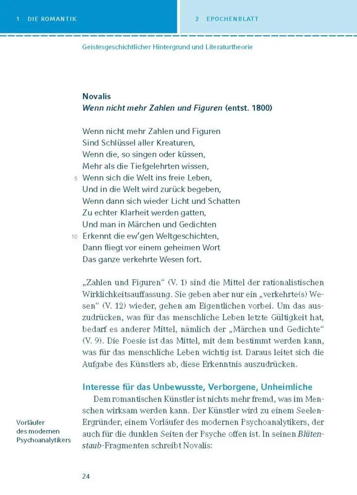 Bild: 9783129304051 | Lyrik der Romantik | Textanalyse und Interpretation | Gudrun Blecken