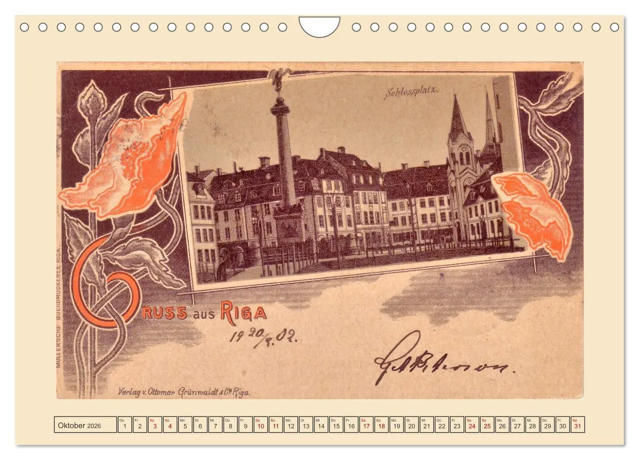 Bild: 9783457544051 | Gruss aus Riga - Historische Ansichtskarten (Wandkalender 2026 DIN...