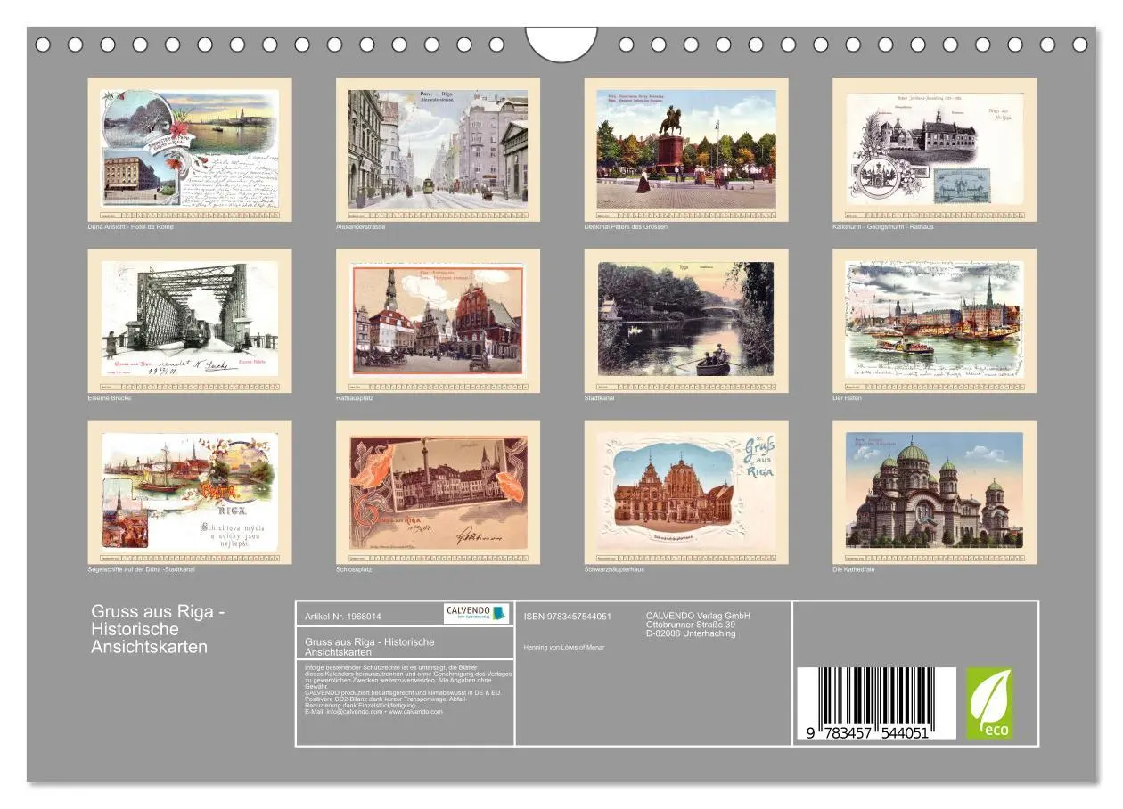 Bild: 9783457544051 | Gruss aus Riga - Historische Ansichtskarten (Wandkalender 2026 DIN...