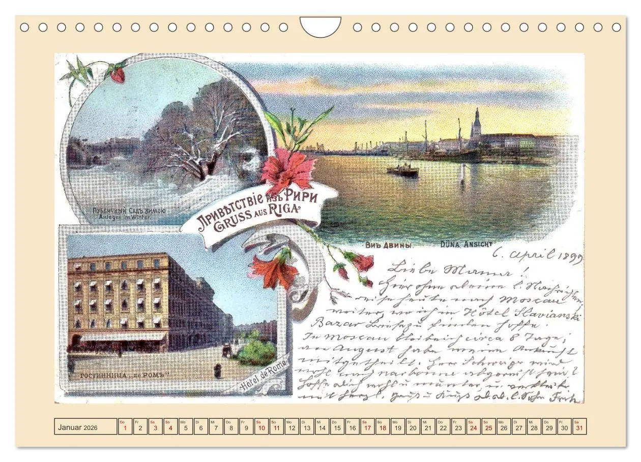 Bild: 9783457544051 | Gruss aus Riga - Historische Ansichtskarten (Wandkalender 2026 DIN...