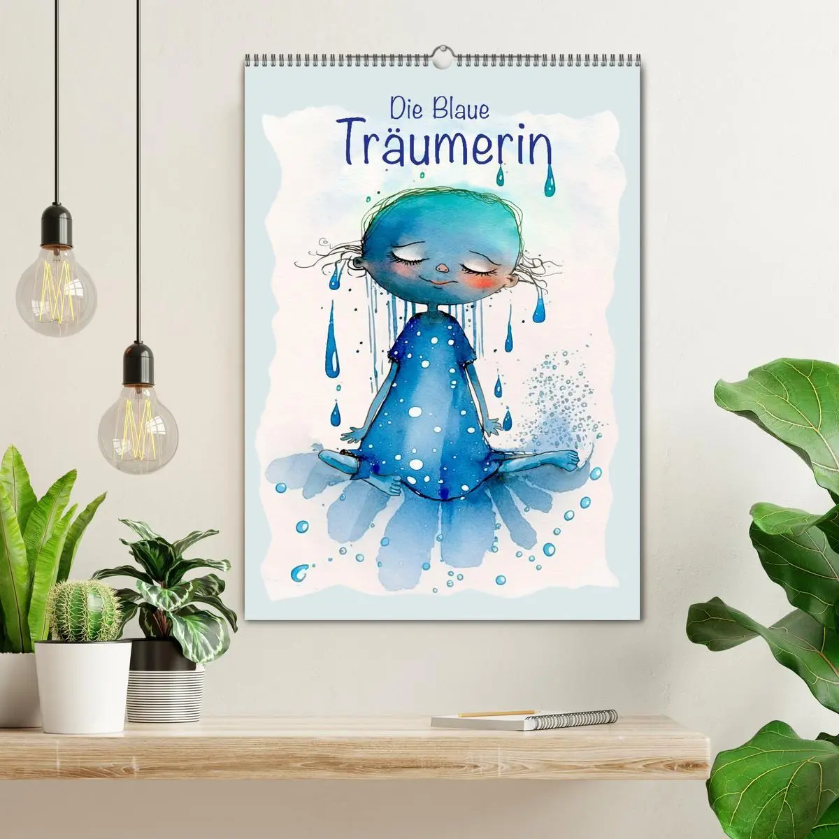 Bild: 9783516324051 | Die Blaue Träumerin (Wandkalender 2026 DIN A2 hoch), CALVENDO...