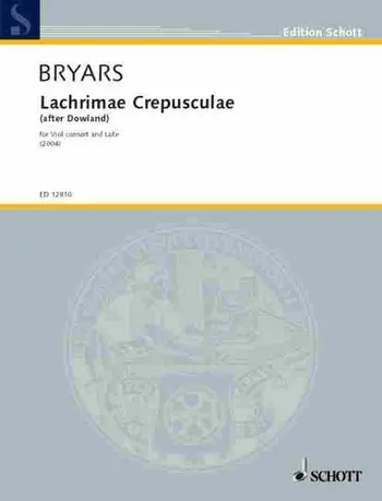Cover: 9790220124051 | Lachrimae Crepusculae | (after Dowland) | Gavin Bryars | 2005