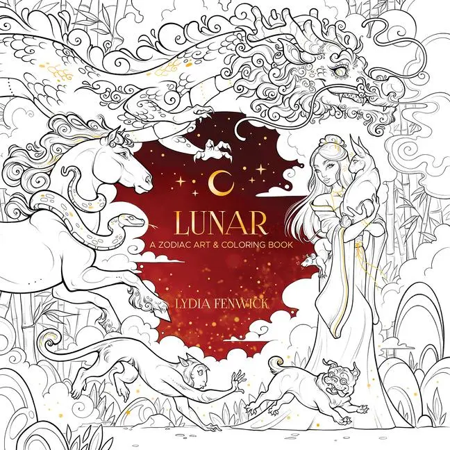 Cover: 9780486854151 | Lunar: A Zodiac Art &amp; Coloring Book | Lydia Fenwick | Taschenbuch