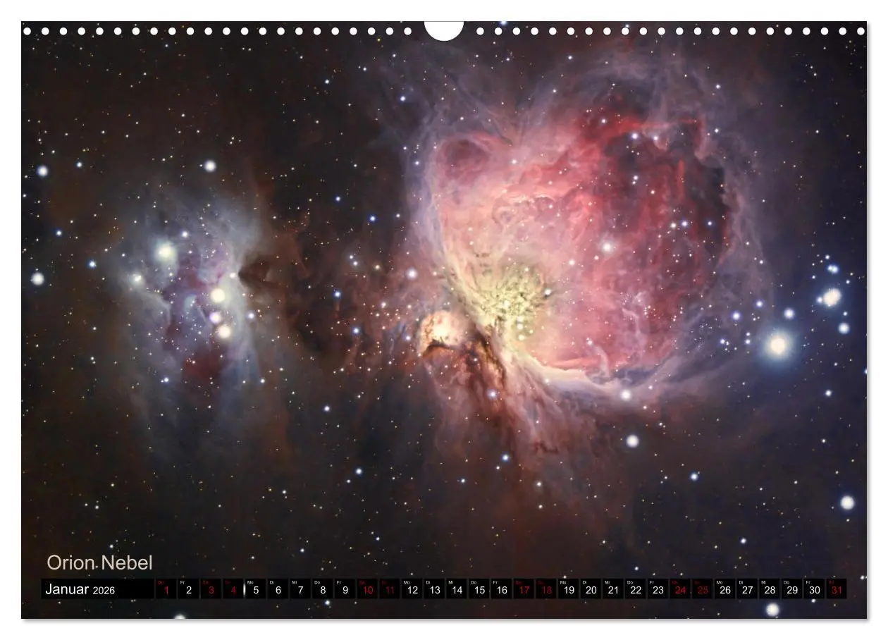 Bild: 9783457604151 | Deep Sky Kalender (Wandkalender 2026 DIN A3 quer), CALVENDO...