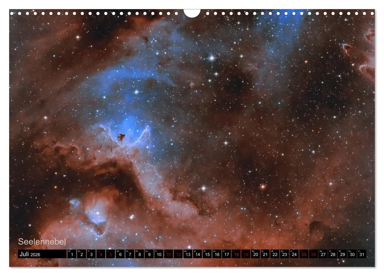 Bild: 9783457604151 | Deep Sky Kalender (Wandkalender 2026 DIN A3 quer), CALVENDO...