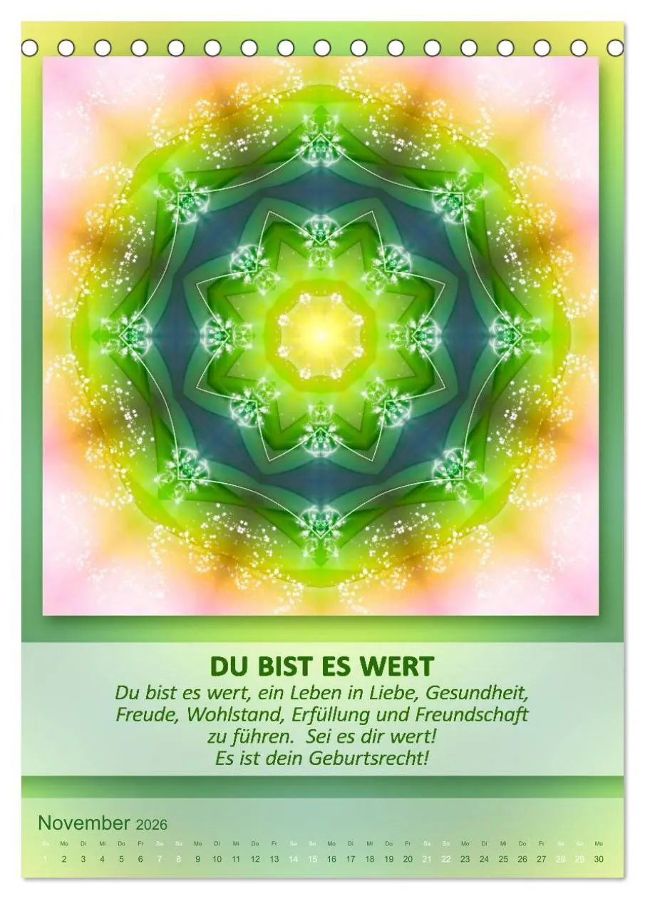 Bild: 9783516484151 | Light Energy Mandalas - Kalender - Vol. 1 (Tischkalender 2026 DIN...