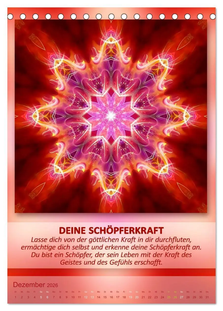 Bild: 9783516484151 | Light Energy Mandalas - Kalender - Vol. 1 (Tischkalender 2026 DIN...