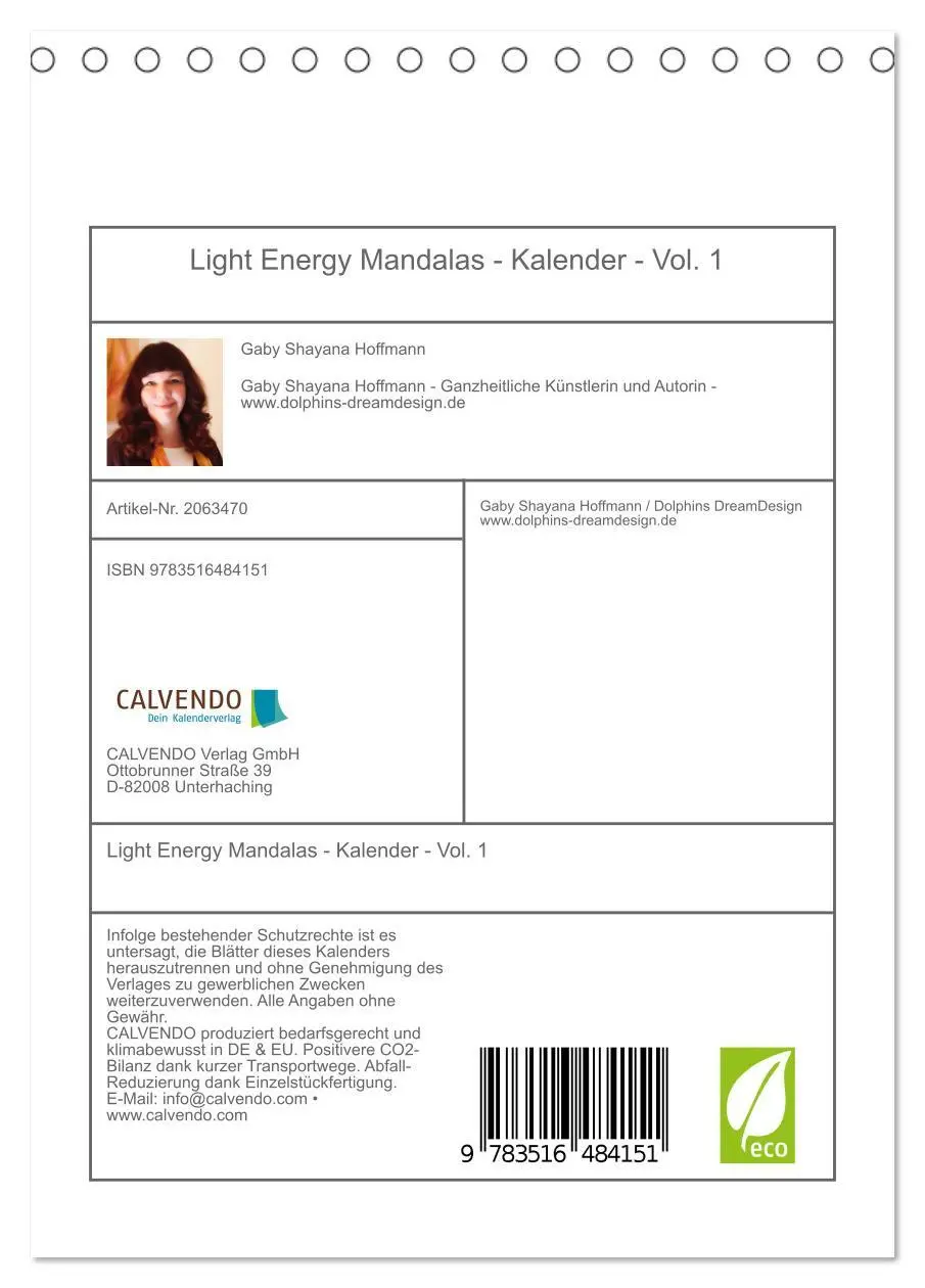 Bild: 9783516484151 | Light Energy Mandalas - Kalender - Vol. 1 (Tischkalender 2026 DIN...
