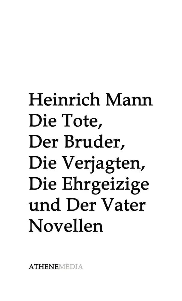 Cover: 9783869924151 | Die Tote, Der Bruder, Die Verjagten, Die Ehrgeizige und Der Vater