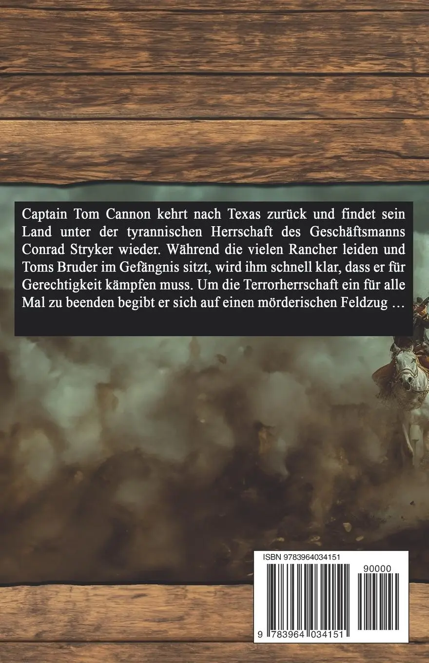 Rückseite: 9783964034151 | Texas-Rebellen | Historischer Western | Alfred Wallon | Taschenbuch