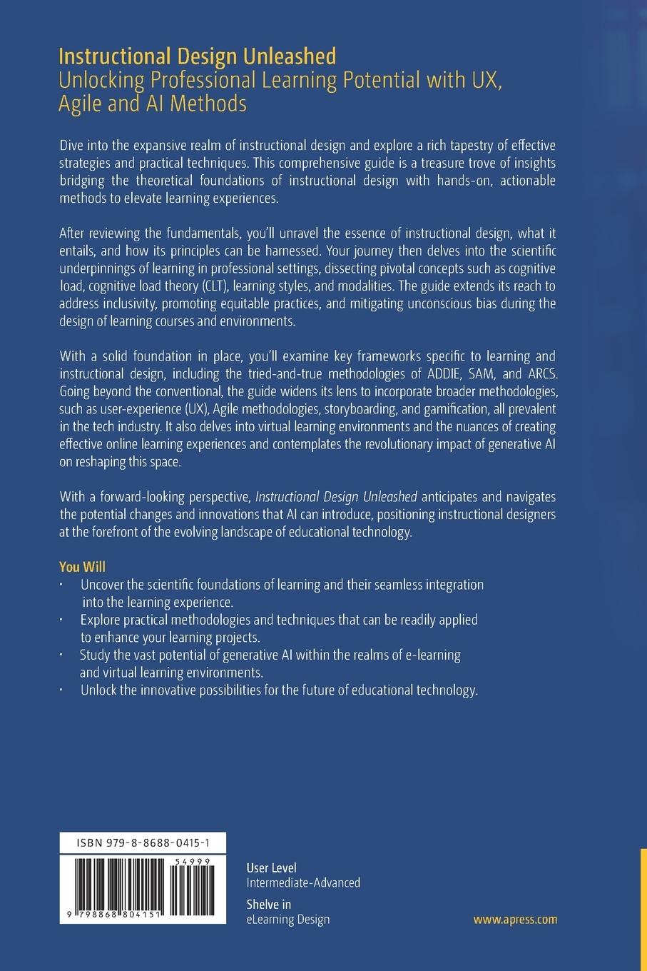 Rückseite: 9798868804151 | Instructional Design Unleashed | Ankita Jiyani Mangtani | Taschenbuch
