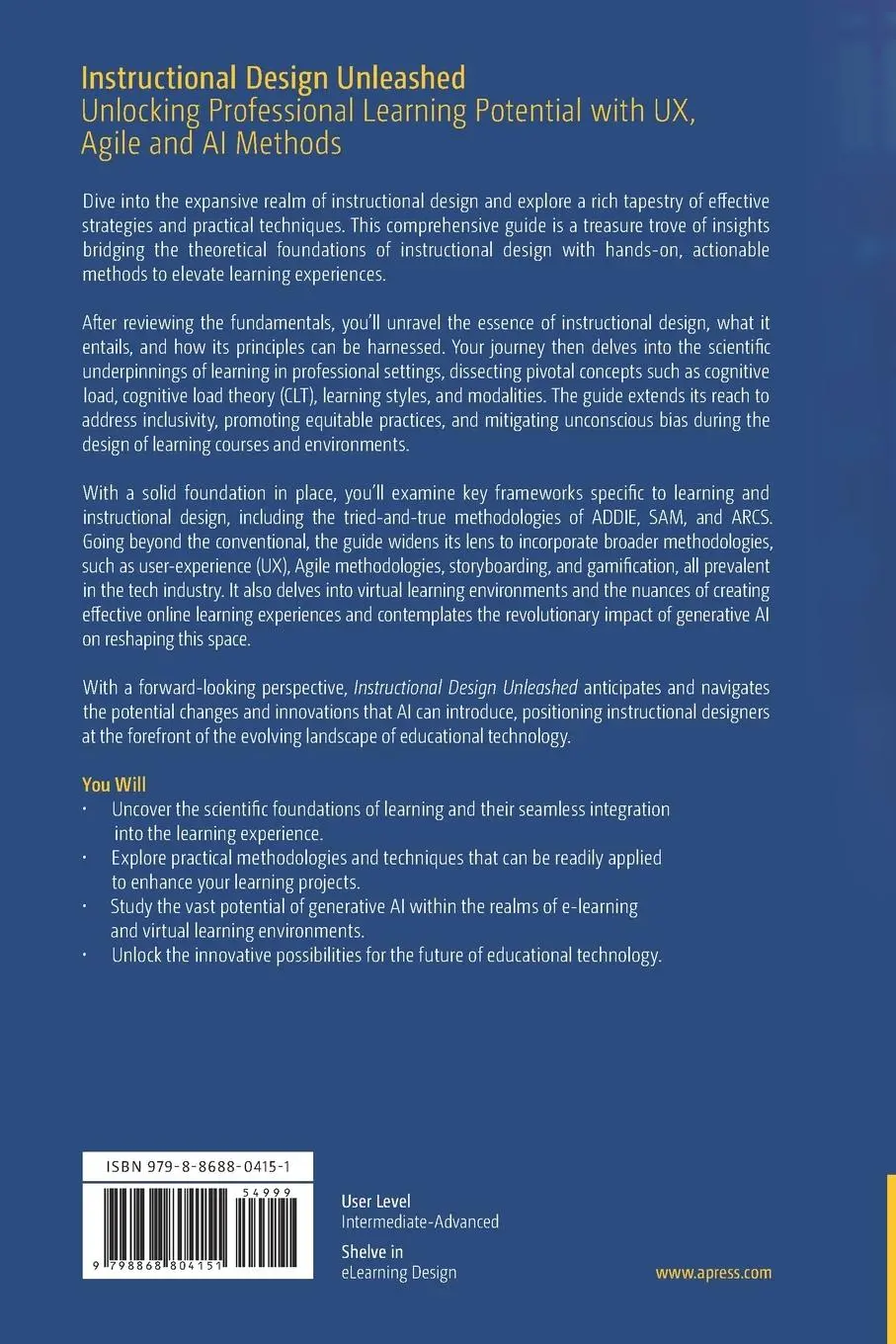 Rückseite: 9798868804151 | Instructional Design Unleashed | Ankita Jiyani Mangtani | Taschenbuch