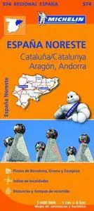 Cover: 9782067184251 | Spain Northeast 1:400 000 | (Land-)Karte | Michelin Nationalkarte