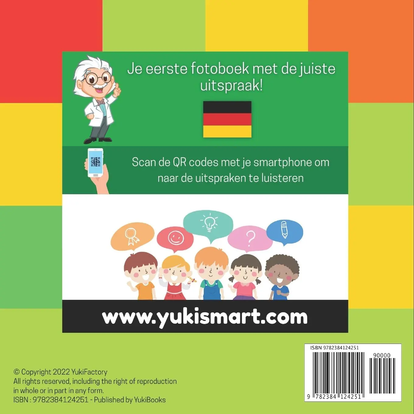 Rückseite: 9782384124251 | 100 groenten en fruit in duits | Yukismart | Taschenbuch | 2022