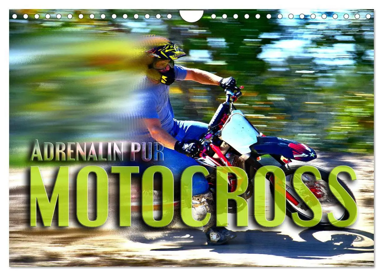 Cover: 9783457834251 | Motocross - Adrenalin pur (Wandkalender 2026 DIN A4 quer), CALVENDO...