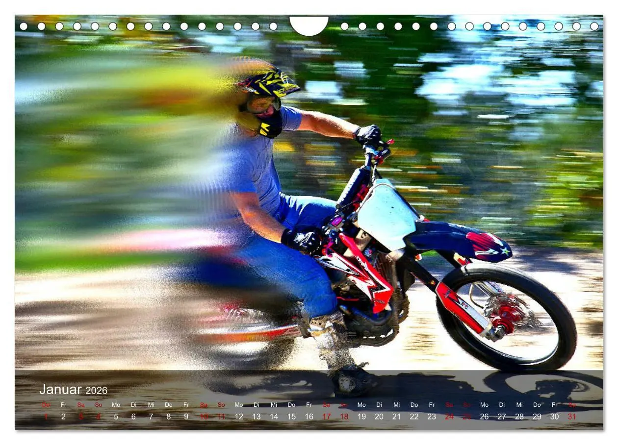 Bild: 9783457834251 | Motocross - Adrenalin pur (Wandkalender 2026 DIN A4 quer), CALVENDO...