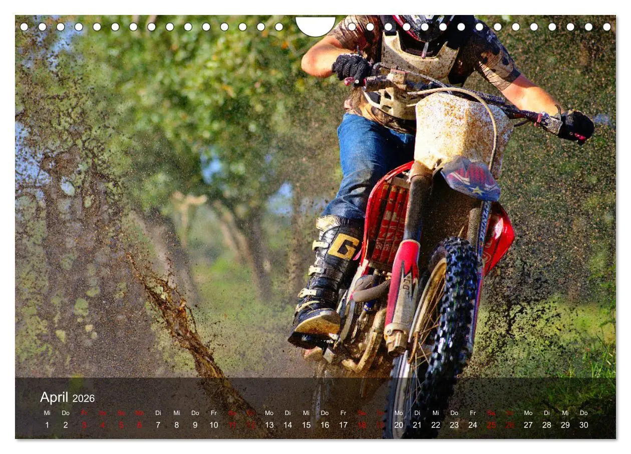 Bild: 9783457834251 | Motocross - Adrenalin pur (Wandkalender 2026 DIN A4 quer), CALVENDO...