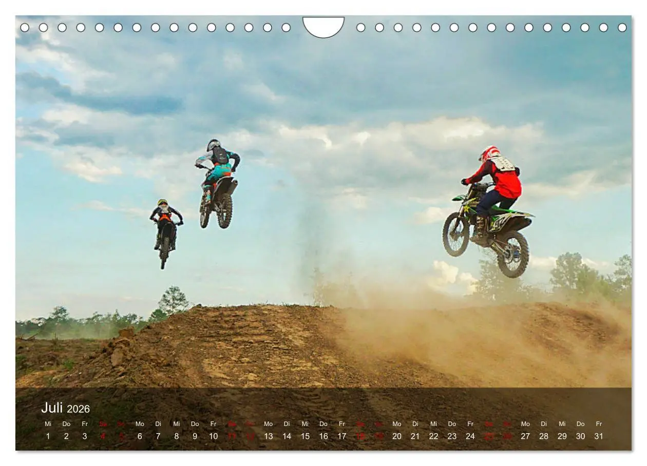 Bild: 9783457834251 | Motocross - Adrenalin pur (Wandkalender 2026 DIN A4 quer), CALVENDO...