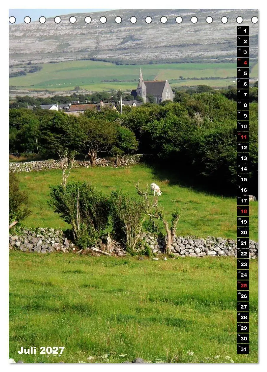 Bild: 9783594214251 | Traumhaftes Irland (Tischkalender 2027 DIN A5 hoch), CALVENDO...