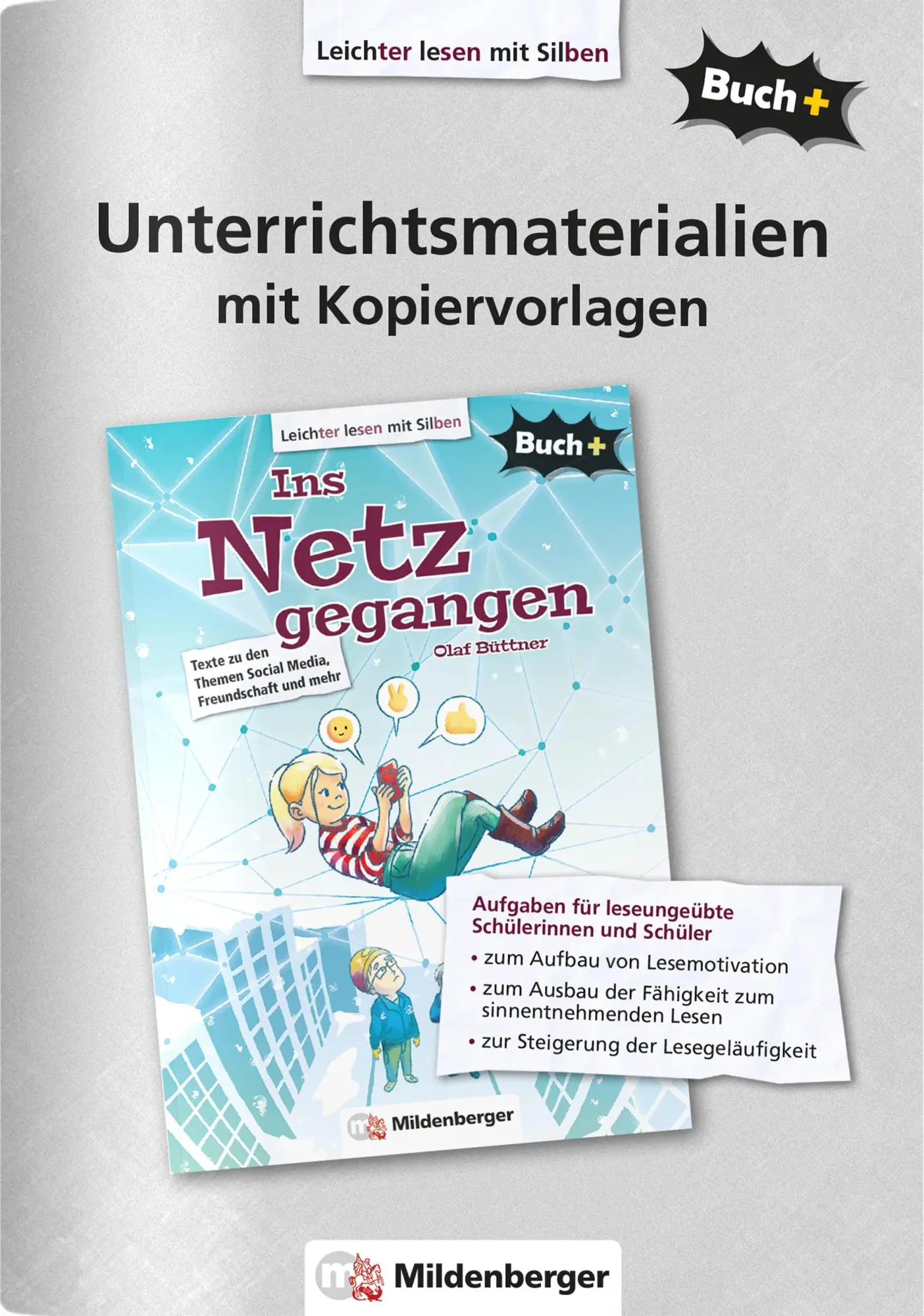 Cover: 9783619054251 | Buch+: Ins Netz gegangen - Unterrichtsmaterialien mit Kopiervorlagen