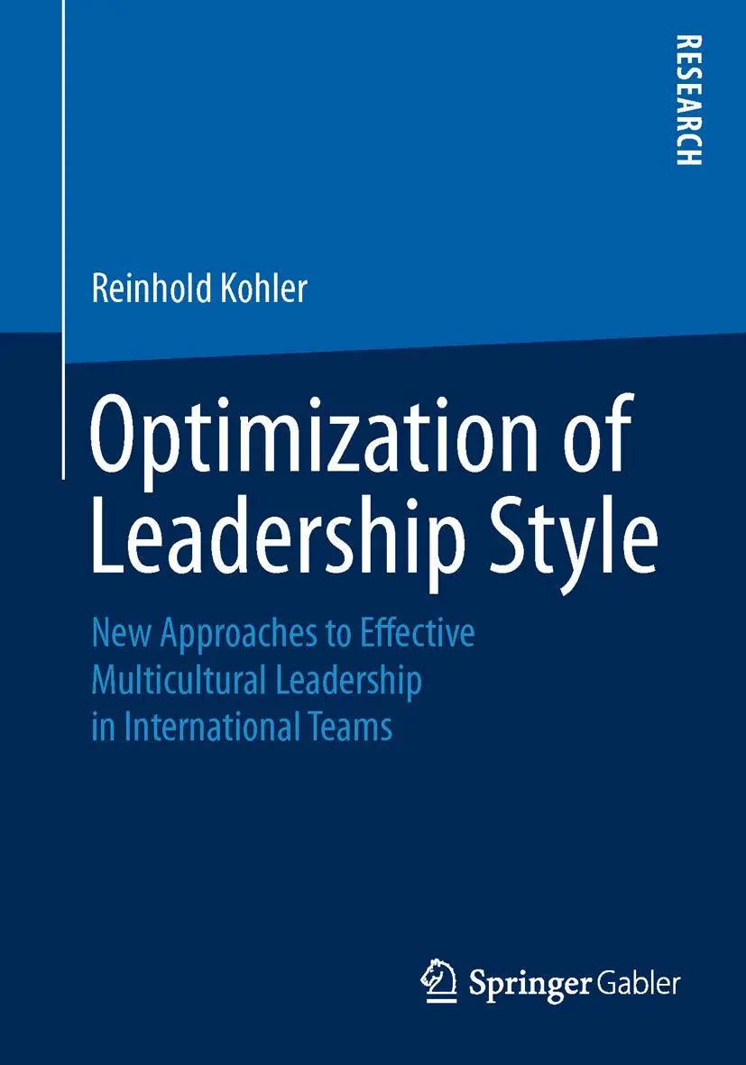 Cover: 9783658114251 | Optimization of Leadership Style | Reinhold Kohler | Taschenbuch