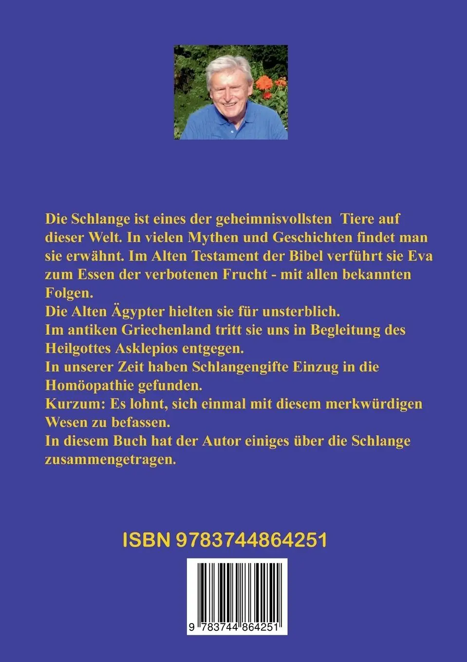 Rückseite: 9783744864251 | Mensch &amp; Schlange | Freundschaft oder Feindschaft? | Dietrich Volkmer