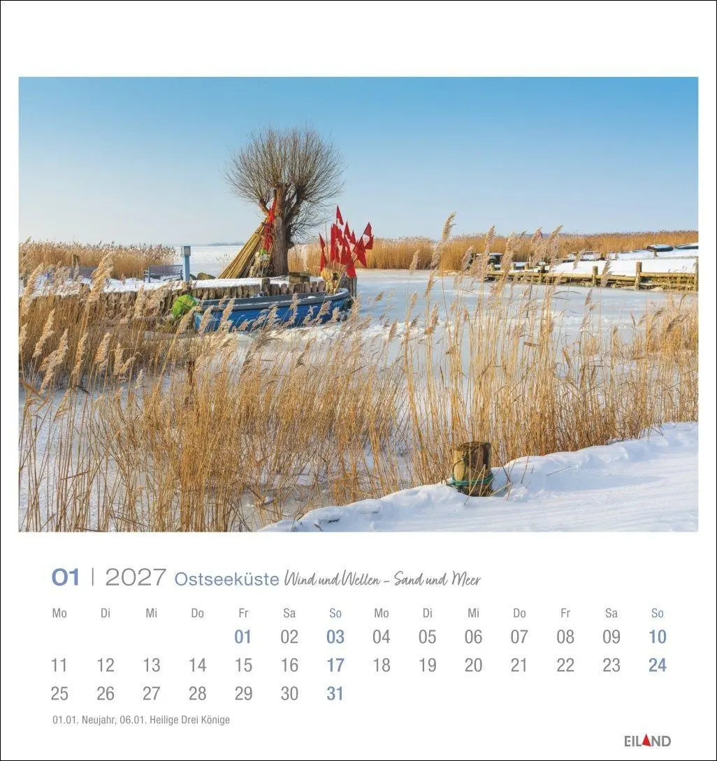 Bild: 9783964024251 | Ostseeküste Postkartenkalender 2027 - Wind und Wellen - Sand und Meer