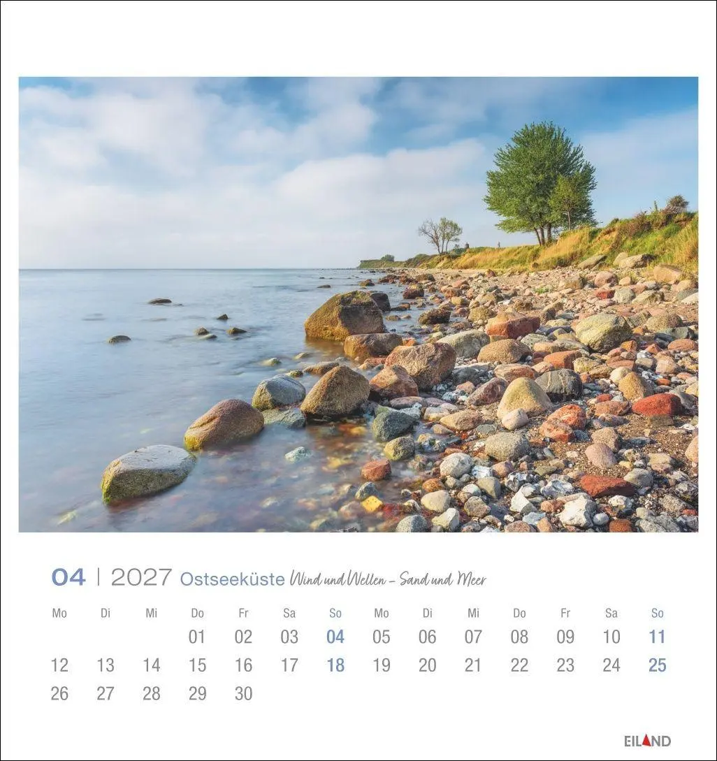 Bild: 9783964024251 | Ostseeküste Postkartenkalender 2027 - Wind und Wellen - Sand und Meer