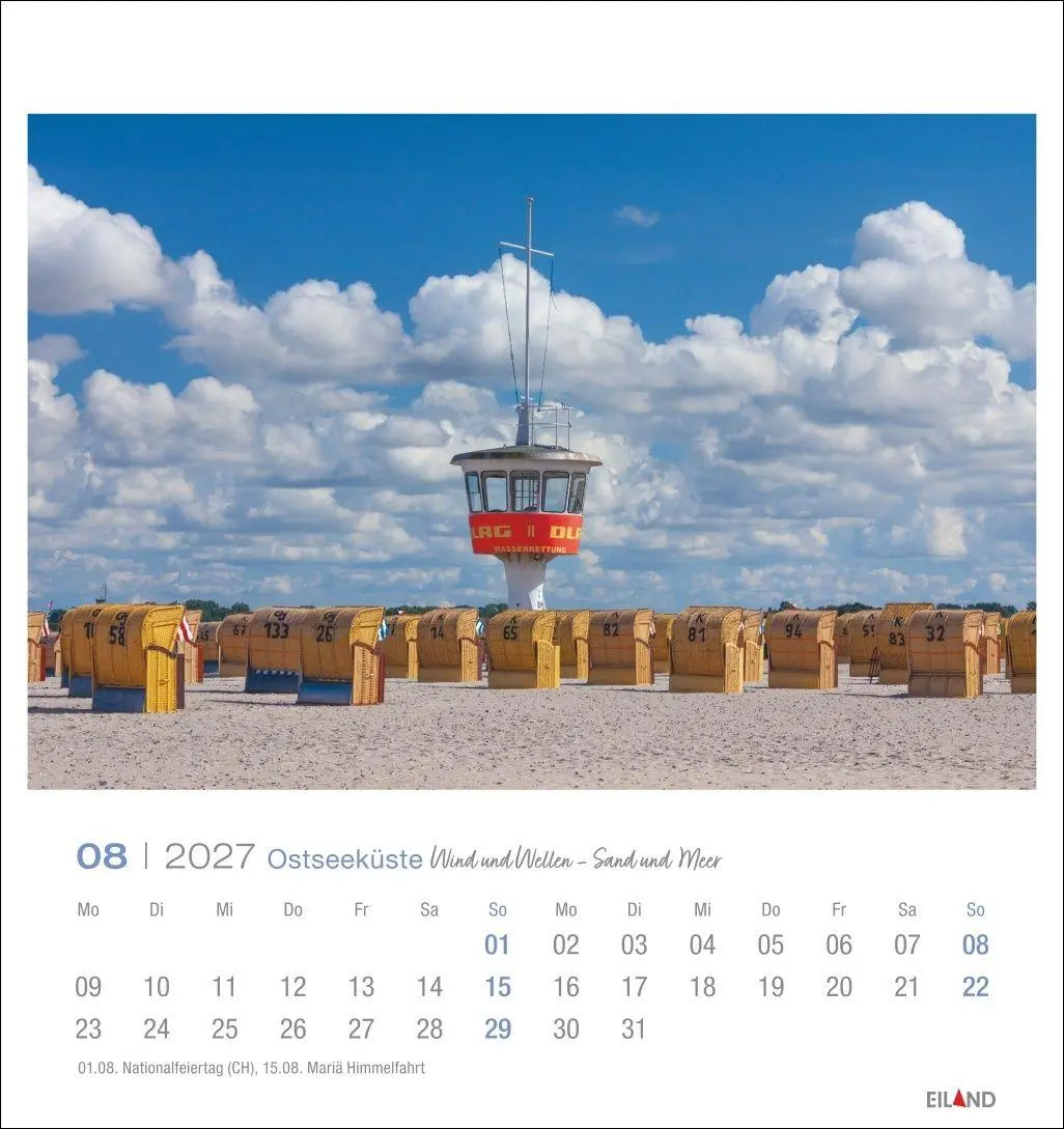 Bild: 9783964024251 | Ostseeküste Postkartenkalender 2027 - Wind und Wellen - Sand und Meer